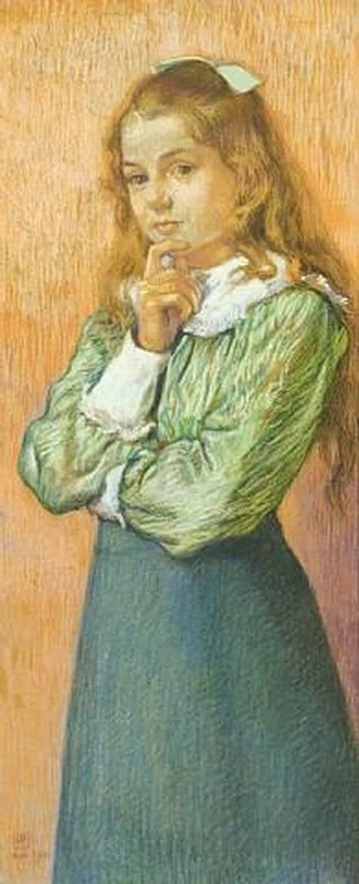 Ritratto di Ida Braun figlia di Alexandre Braun